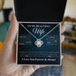 To My Beautiful Wife- I Love You Forever & Always- Necklace
